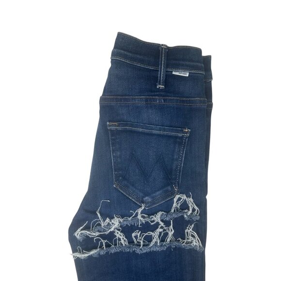 Mother The Hustler Ankle Fray High Rise Flare Jeans Size 25 In Home Movies - Picture 7 of 16
